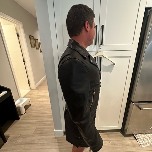 Men’s Mackage leather biker jacket - Picture 15 of 16